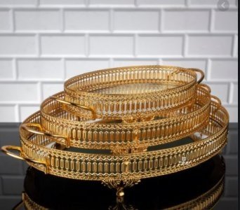 ZEYVE İNCİ OVAL ORTA TEPSİ 44X26 CM.