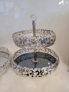 2-layer cookie tray 27X27 cm made of metal