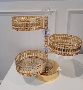 3-layer cookie load 31x41 CM made of glass and metal