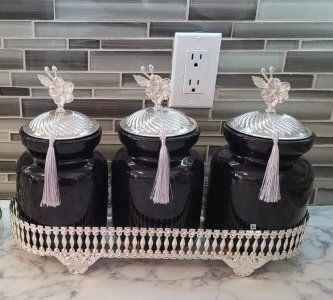 Procelain 3 set jars 28x38 CM 