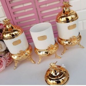 Decorative procelain 3 set jars 28x38 CM 