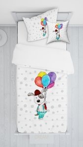 Children's bedroom set 7 pcs modern style "Pig balloons"