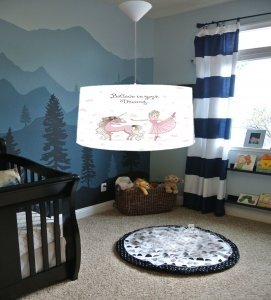 Children's bedroom set 7 pcs modern style "Princess & Unicorn"