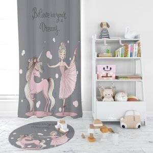 Children's bedroom set 7 pcs modern style "Believe in Your Dream"